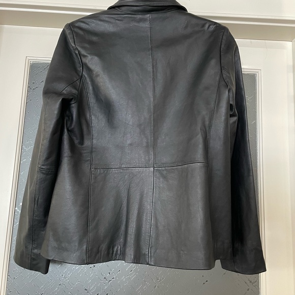 NWT Lady Hathaway 3 button leather jacket (blazer) M - Picture 3 of 12